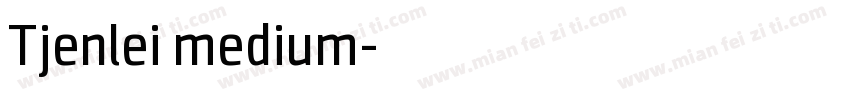 Tjenlei medium字体转换
